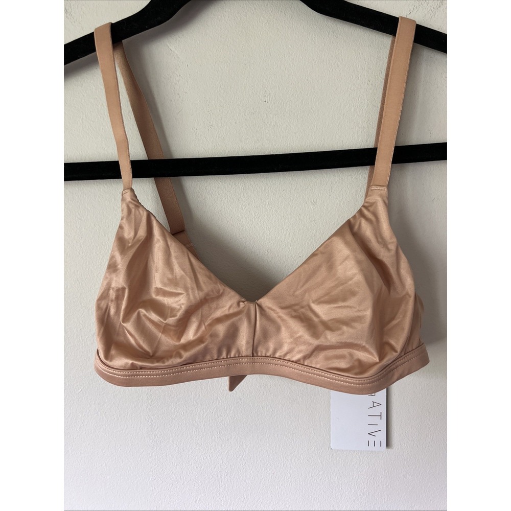 Negative Glace Triangle Bra Size 0 Buff  Wireless NWT